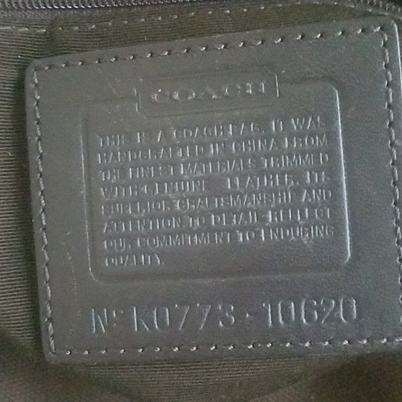 Coach brown signature canvas shoulder bag - Picture 8 of 8